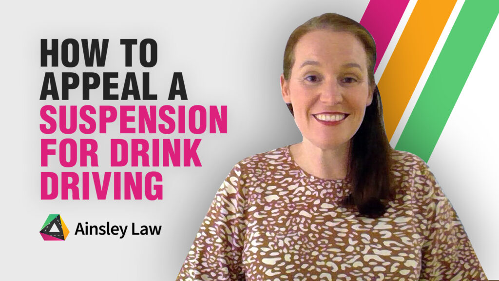 How to Appeal A Suspension for Drink Driving