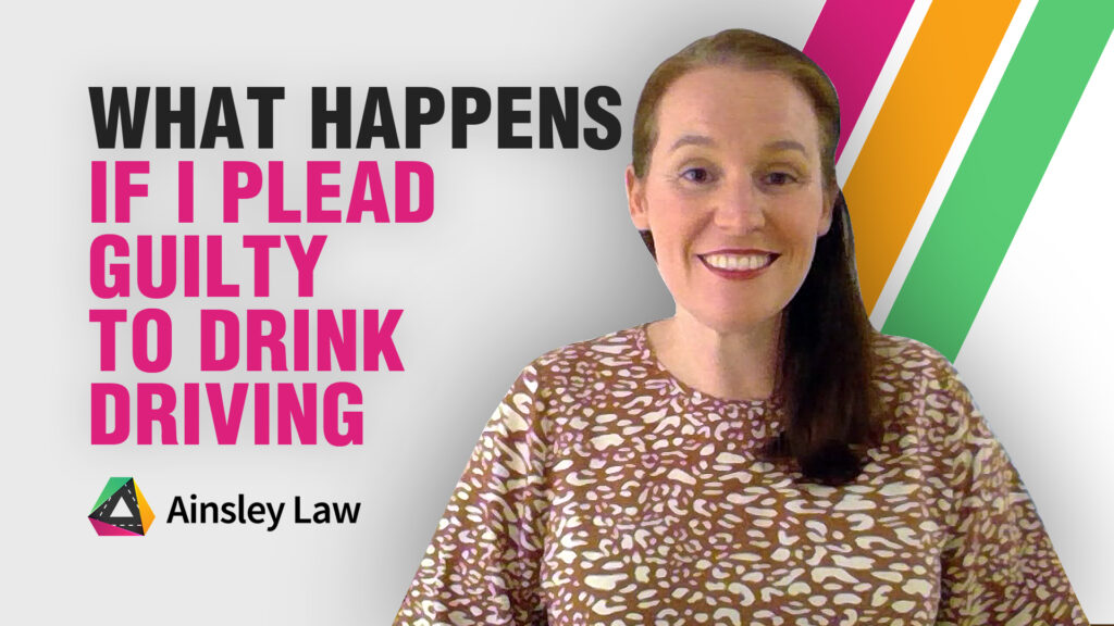 What Happens If I Plead Guilty to Drink Driving?
